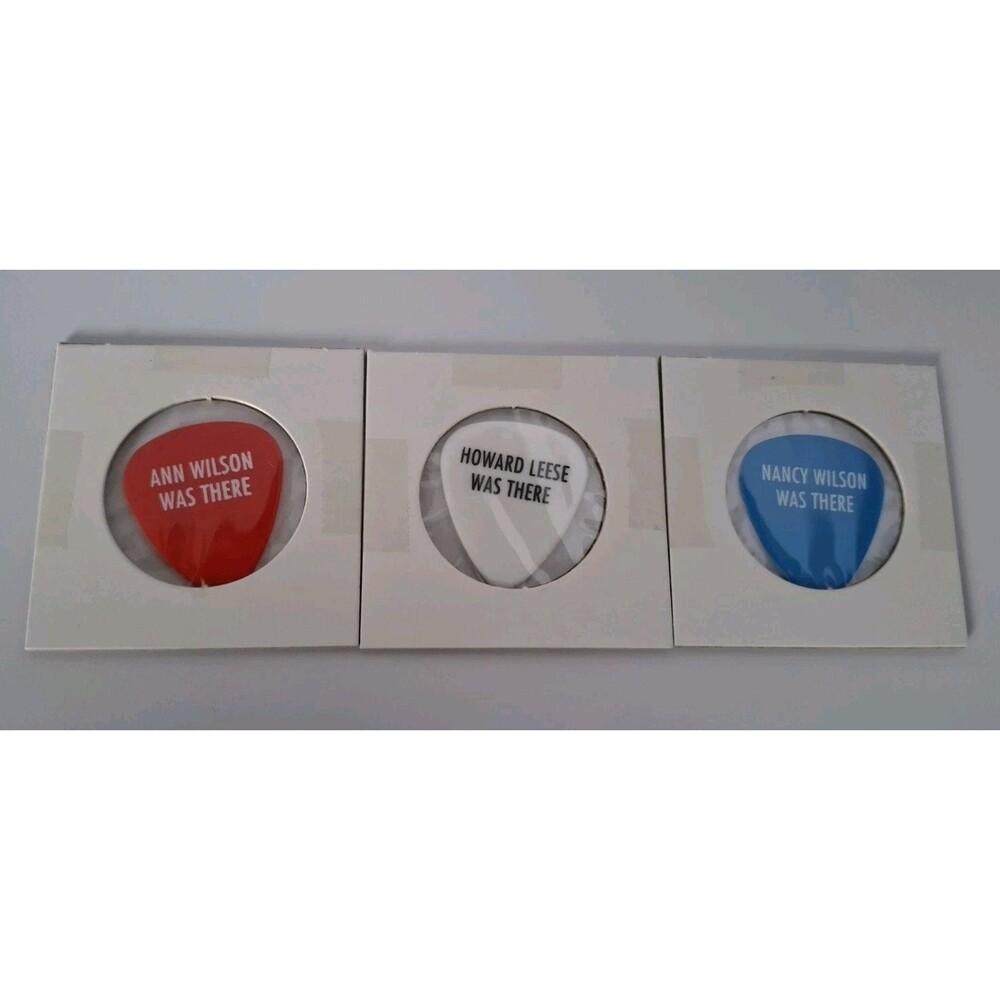 HEART - VINTAGE ORIGINAL 1996 OLYMPICS CANCELLED SHOW PICK Set Of 3 Whole Band